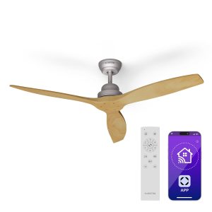 Santa Elena Smart Deckenventilator 52" 10260m³/h Echtholzflügel 6 Stufen Fernbedienung App-Steuerung