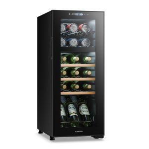 Bovella 18 Duo+ Zweizonen-Weinkühlschrank 50l 18 Fl. Glastür