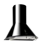 Lumio Neo Retro-Dunstabzugshaube 60cm 610m³/h A Edelstahl schwarz
