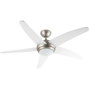 Bolero 2-in-1-Deckenventilator 134cm Leuchte 55W Fernbedienung weiß