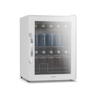 Beersafe Getränkekühlschrank mit Spiegelglastür | 64 x 48 cm | 85 W | 60 Liter | Weiß