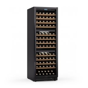 Vinovilla Trio Weinkühlschrank | 144 Flaschen | 3 Zonen | 38 dB | 12 Regale | Kompressor | 413 Liter