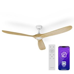 Bahama Breeze Smart Deckenventilator | Massivholz-Rotorblätter | Fernbedienung + App-Steuerung