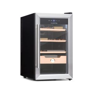Klarstein El Presidente 48 Zigarren-Humidor 48L  3 Einschübe 1 Fach Zedernholz