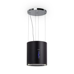 Barett Inselabzugshaube Ø35 cm Umluft 558 m³/h LED Aktivkohlefilter