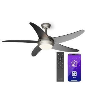 Bolero 2-in-1-Deckenventilator 132cm Leuchte 55W Fernbedienung App-Steuerung 2 Laufrichtungen