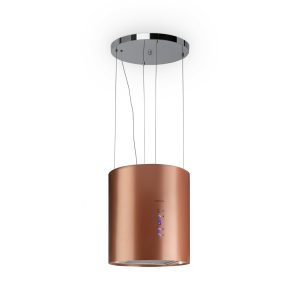 Barett Inselabzugshaube Ø35cm Umluft 560 m³/h LED Aktivkohlefilter