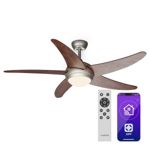 Bolero 2-in-1-Deckenventilator 132cm Leuchte 55W Fernbedienung App-Steuerung 2 Laufrichtungen