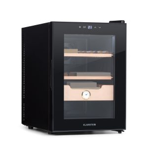 Klarstein El Presidente 37 Zigarren-Humidor 37L  2 Einschübe 1 Fach Zedernholz