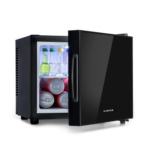 Happy Hour Mini-Kühlschrank EEC A Spiegelglastür 9 Liter schwarz