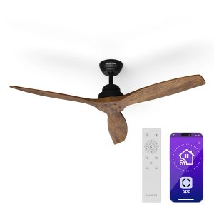 Santa Elena Smart Deckenventilator 52" 10260m³/h Echtholzflügel 6 Stufen Fernbedienung App-Steuerung