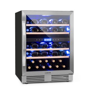Vinovilla 43 Built-In Duo Weinkühlschrank 2 Zonen 129l 43 Fl Glastür