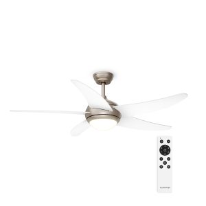 Bolero Deckenventilator mit Licht | 132 cm | 35 W | Leiser Betrieb | Holz