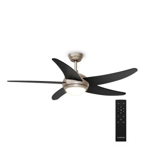 Bolero Deckenventilator mit Licht | 132 cm | 35 W | Leiser Betrieb | Holz