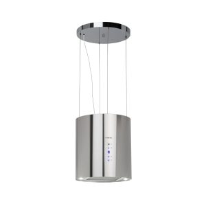 Barett Inselabzugshaube Ø35cm Umluft 558 m³/h LED Aktivkohlefilter